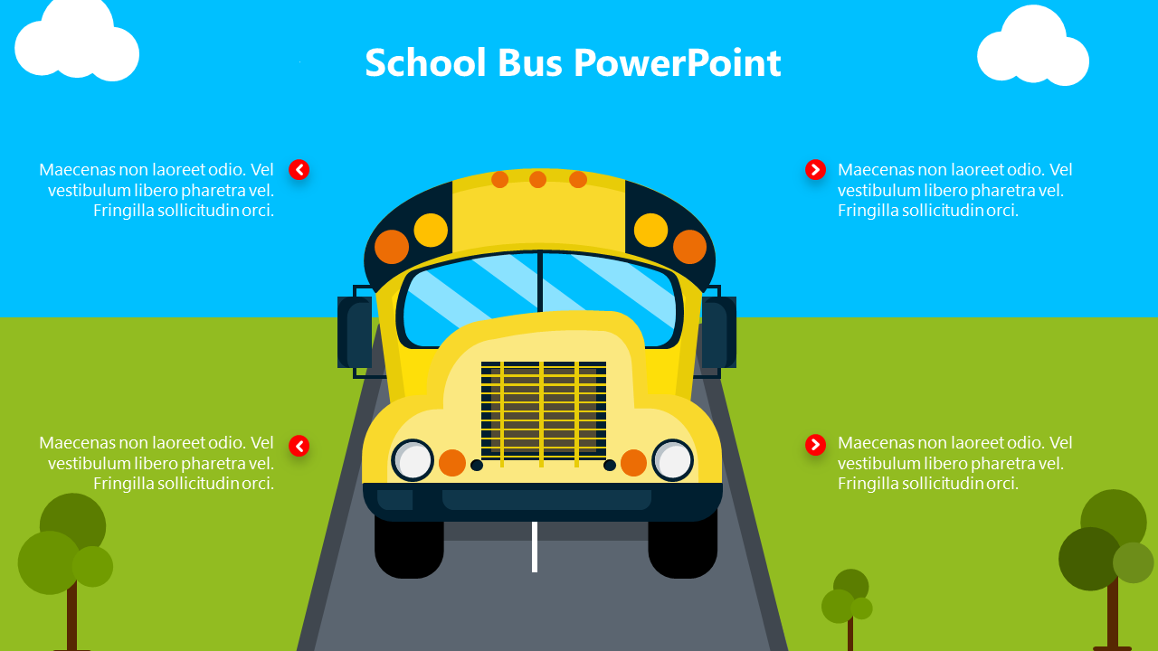 Affordable School Bus PowerPoin AndGoogle Slides Template 